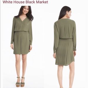 White House Black Market Pintuck Soft Tunic Dress
